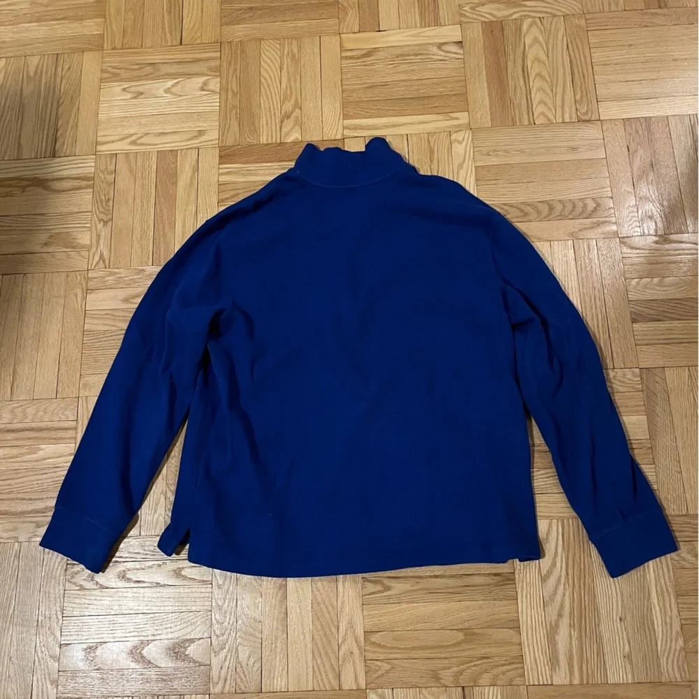 NWOT! Ralph Lauren Men's Blue Quarter-Zip Sweatshirt - Picture 5 of 6